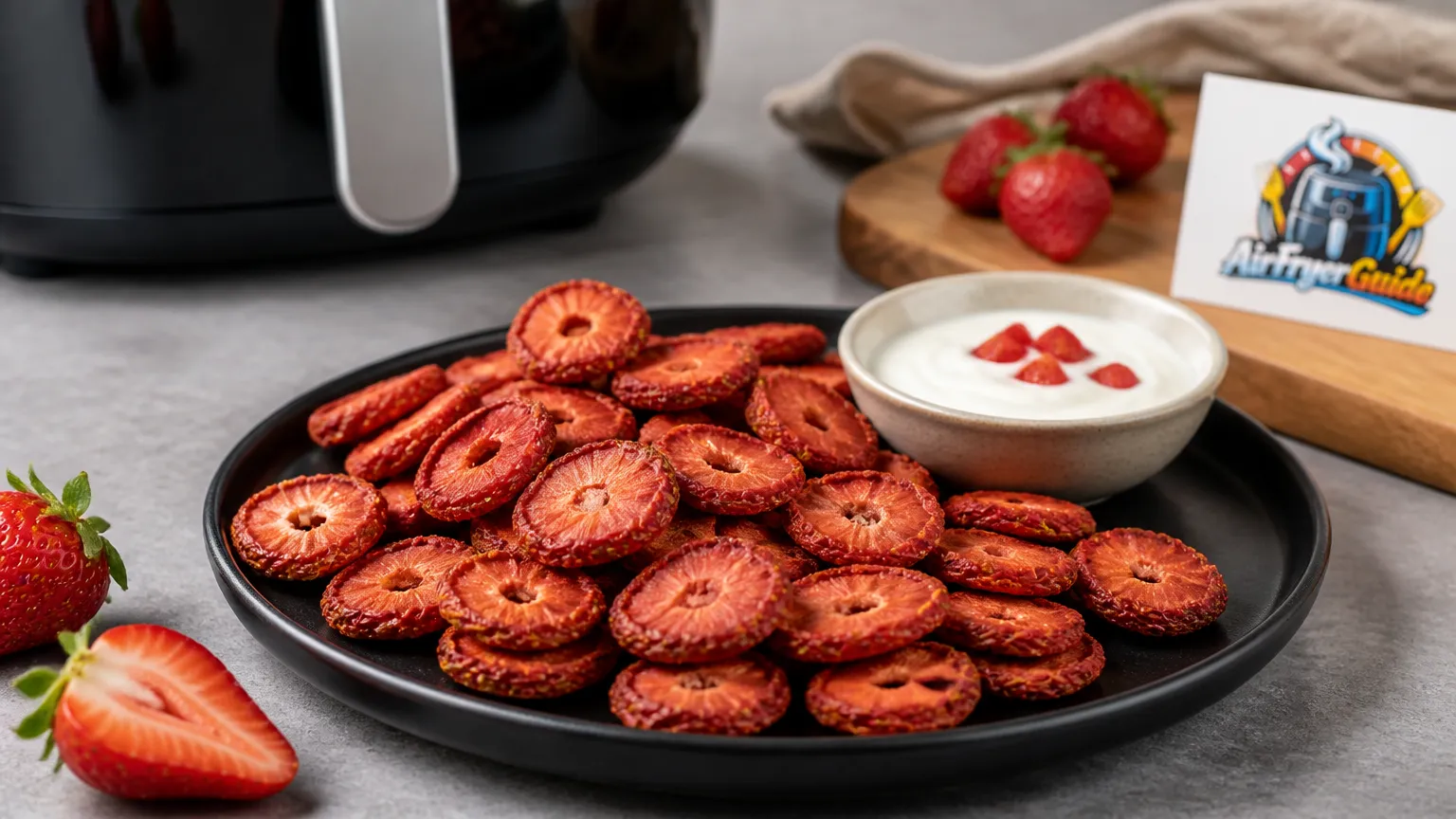 Erdbeerchips im Airfryer
