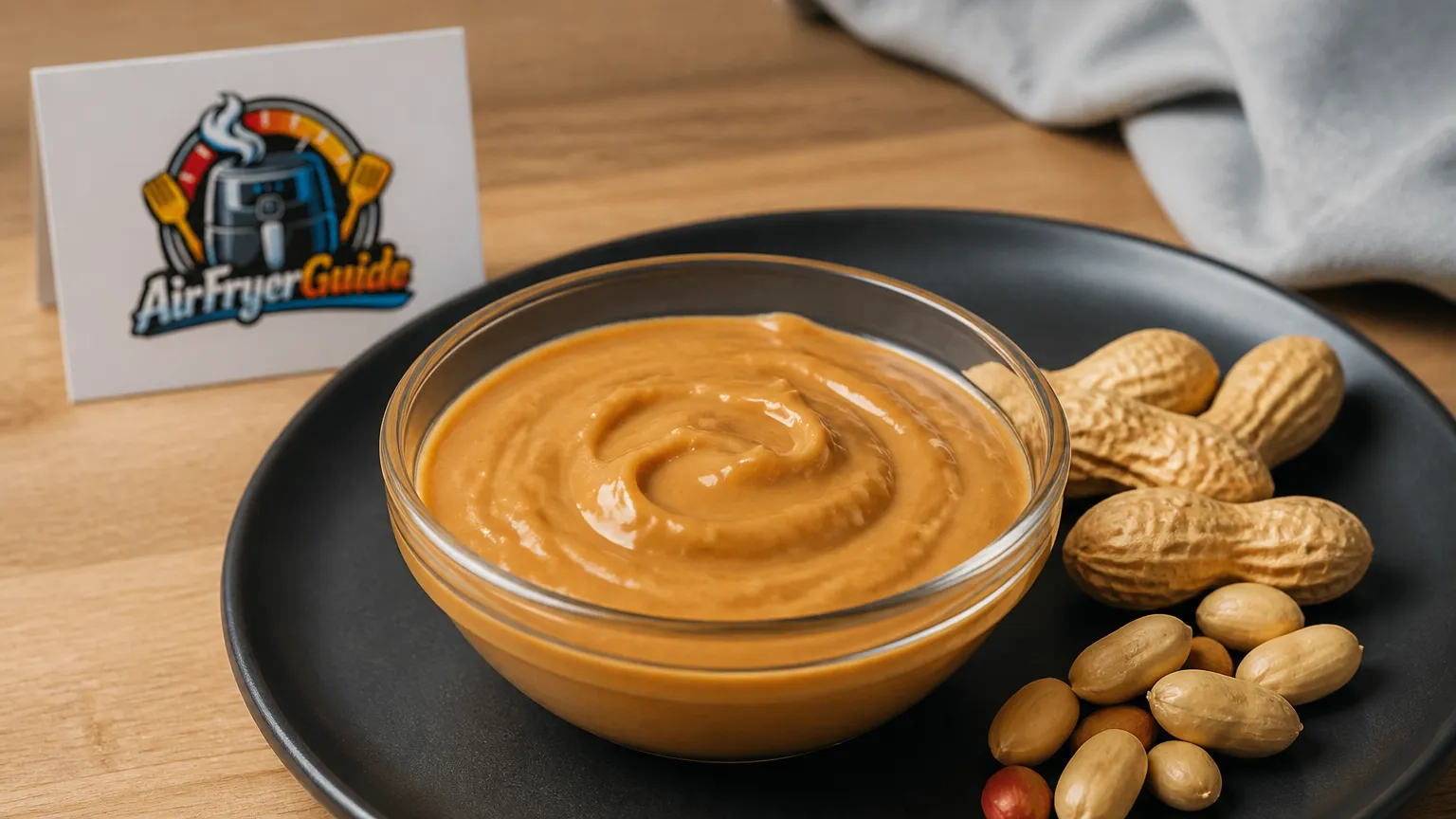 Erdnussbutter schmelzen im Airfryer