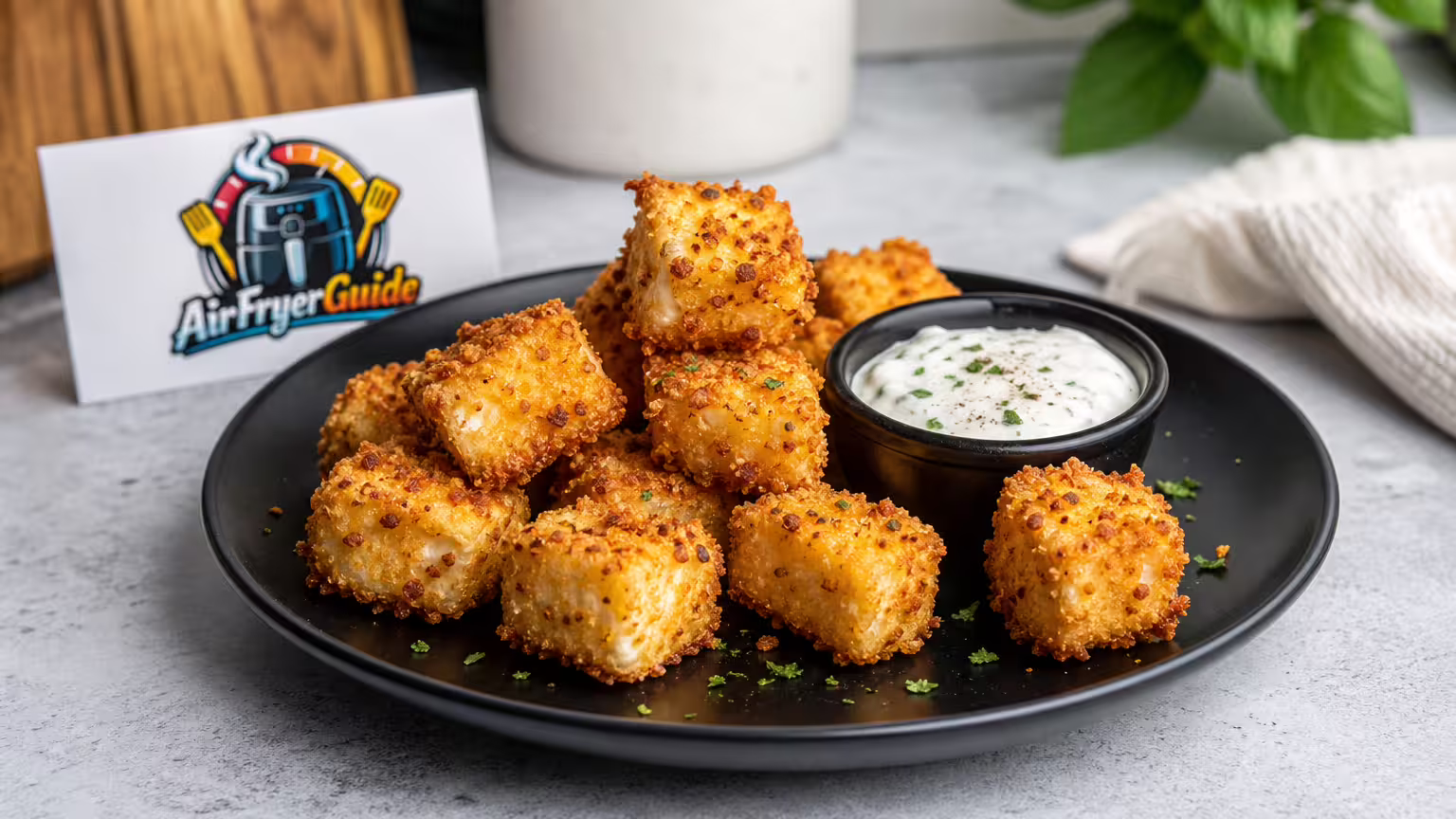Feta Bites im Airfryer - Serviervorschlag