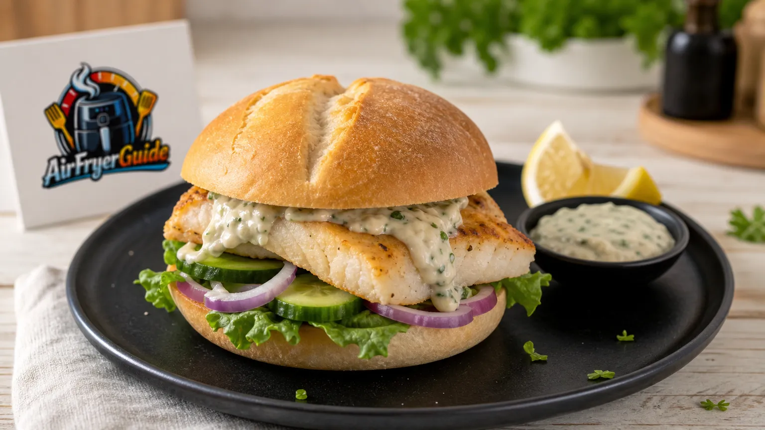Fischbrötchen im Airfryer