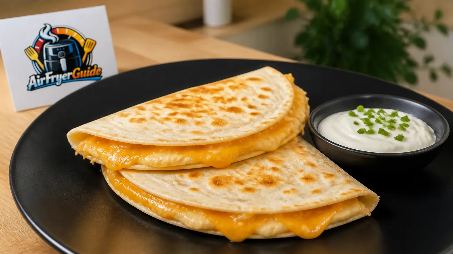 Flammenbrot (Cheddar) im Airfryer