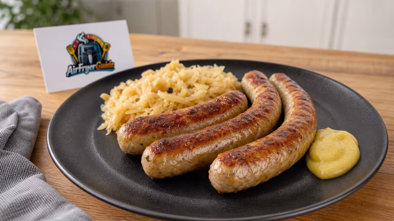 Fränkische Bratwurst im Airfryer
