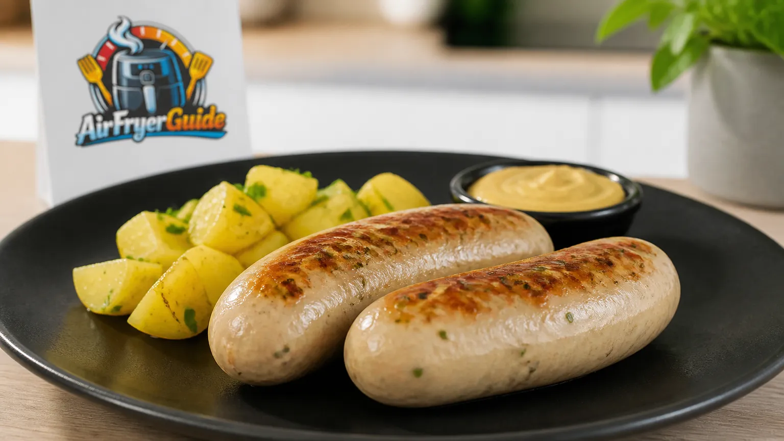 Französischer Boudin Blanc (Kühlware) im Airfryer