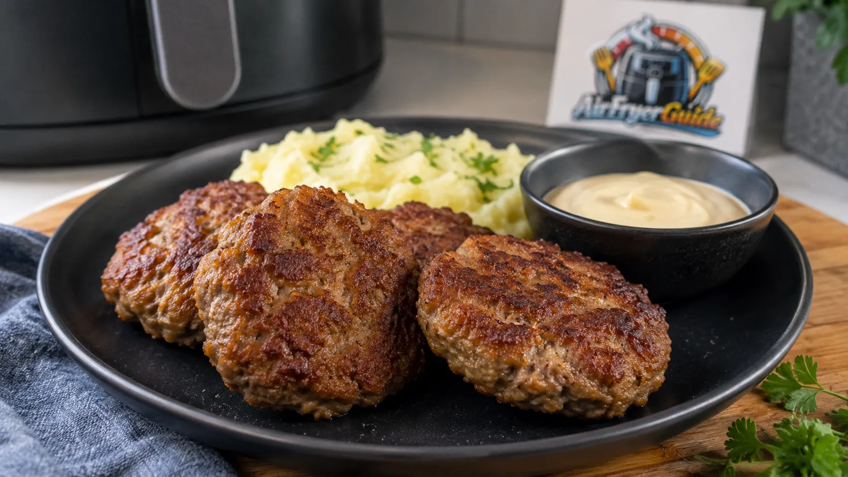 Hähnchenfrikadellen im Airfryer