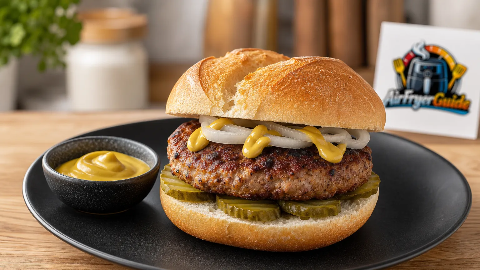 Frikadellenbrötchen im Airfryer