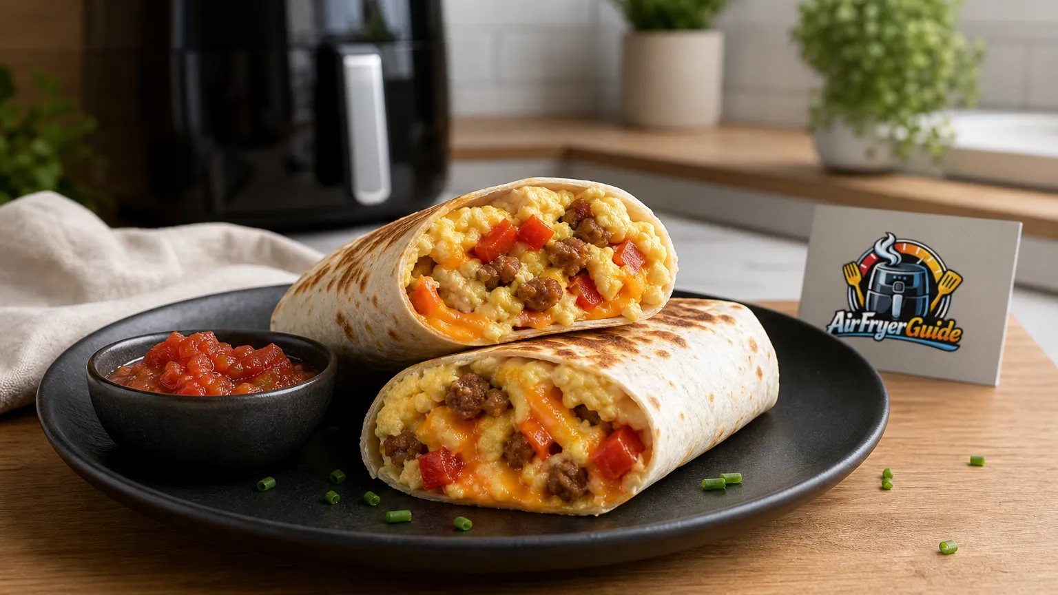 Frühstücks-Wrap im Airfryer