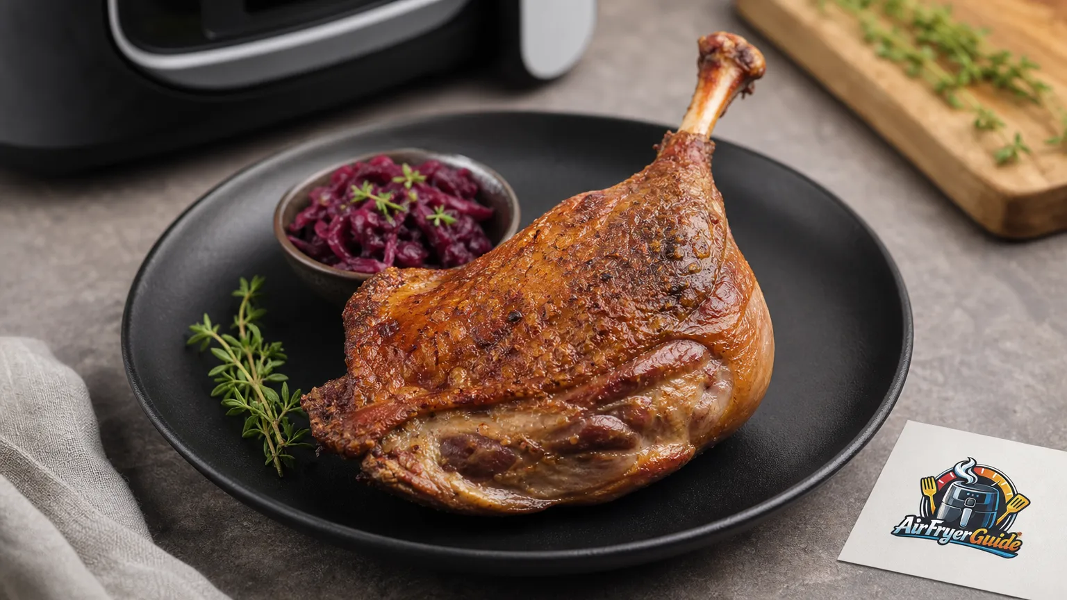 Gänsekeule im Airfryer