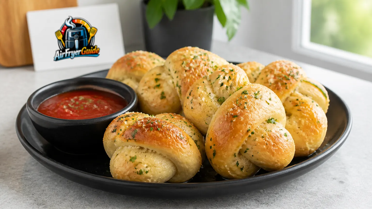 Garlic Knots im Airfryer