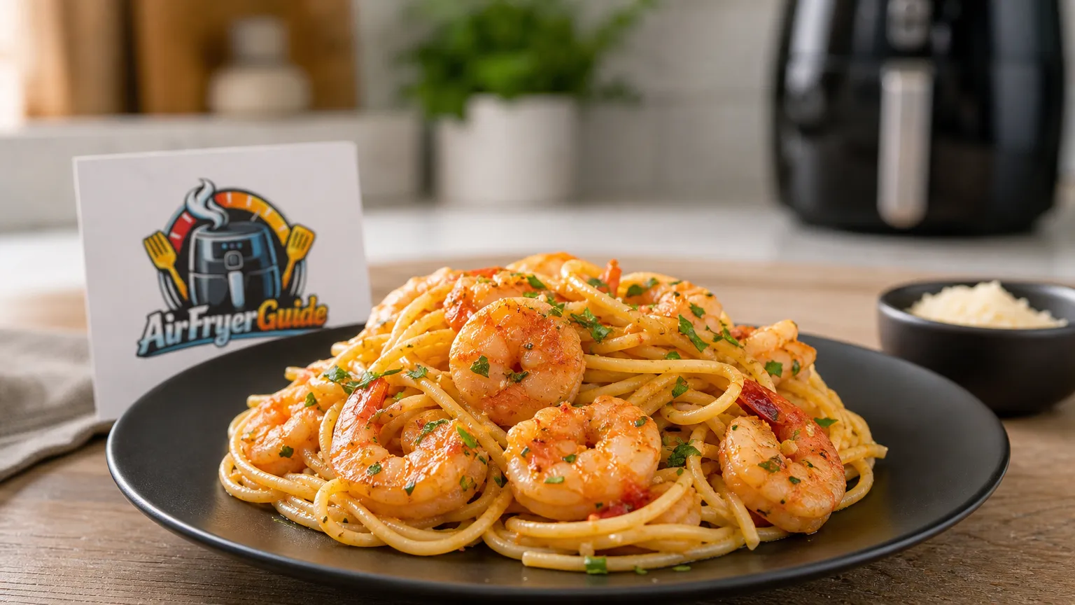 Garnelen Pasta im Airfryer