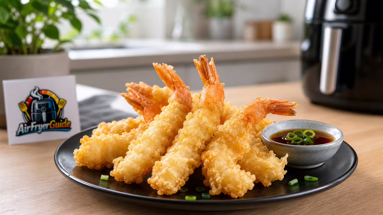 Garnelen-Tempura (TK) im Airfryer - Serviervorschlag