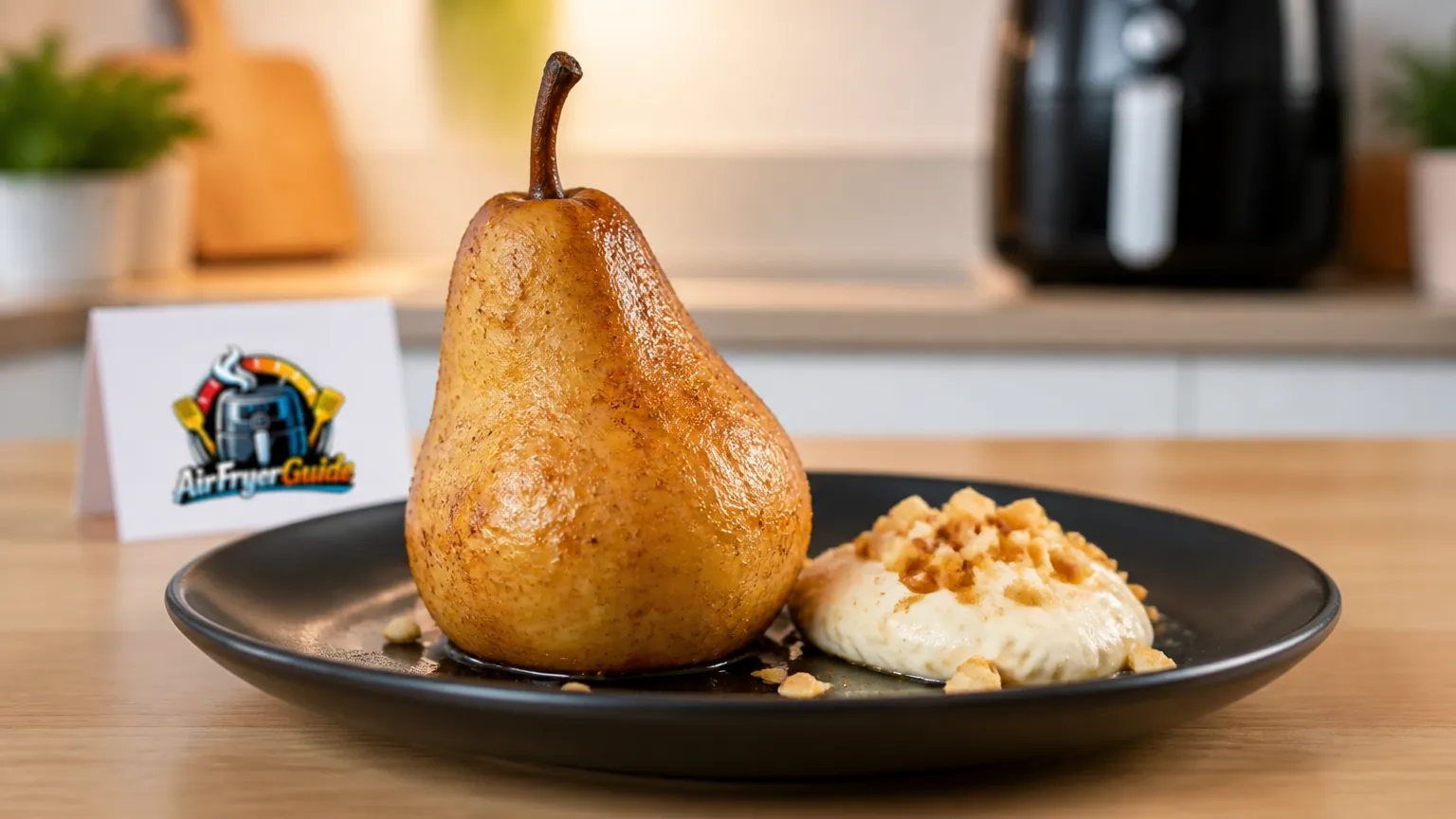 Gebackene Birne im Airfryer