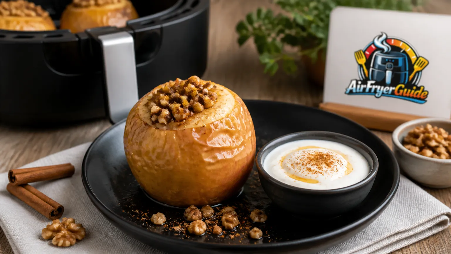 Gebackener Apfel im Airfryer