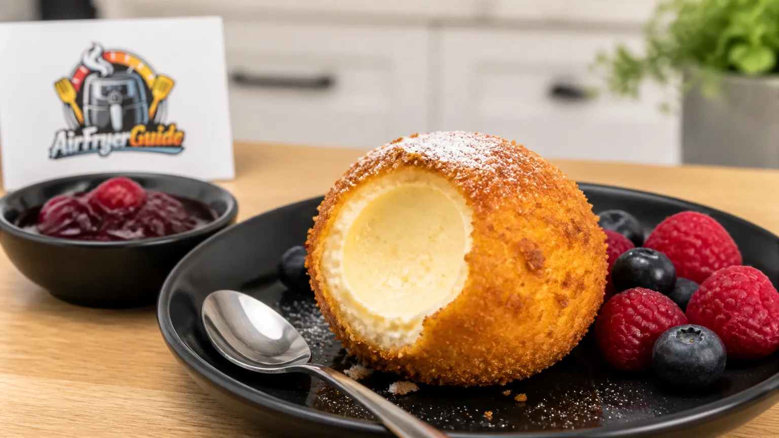 Gebackenes Eis im Airfryer