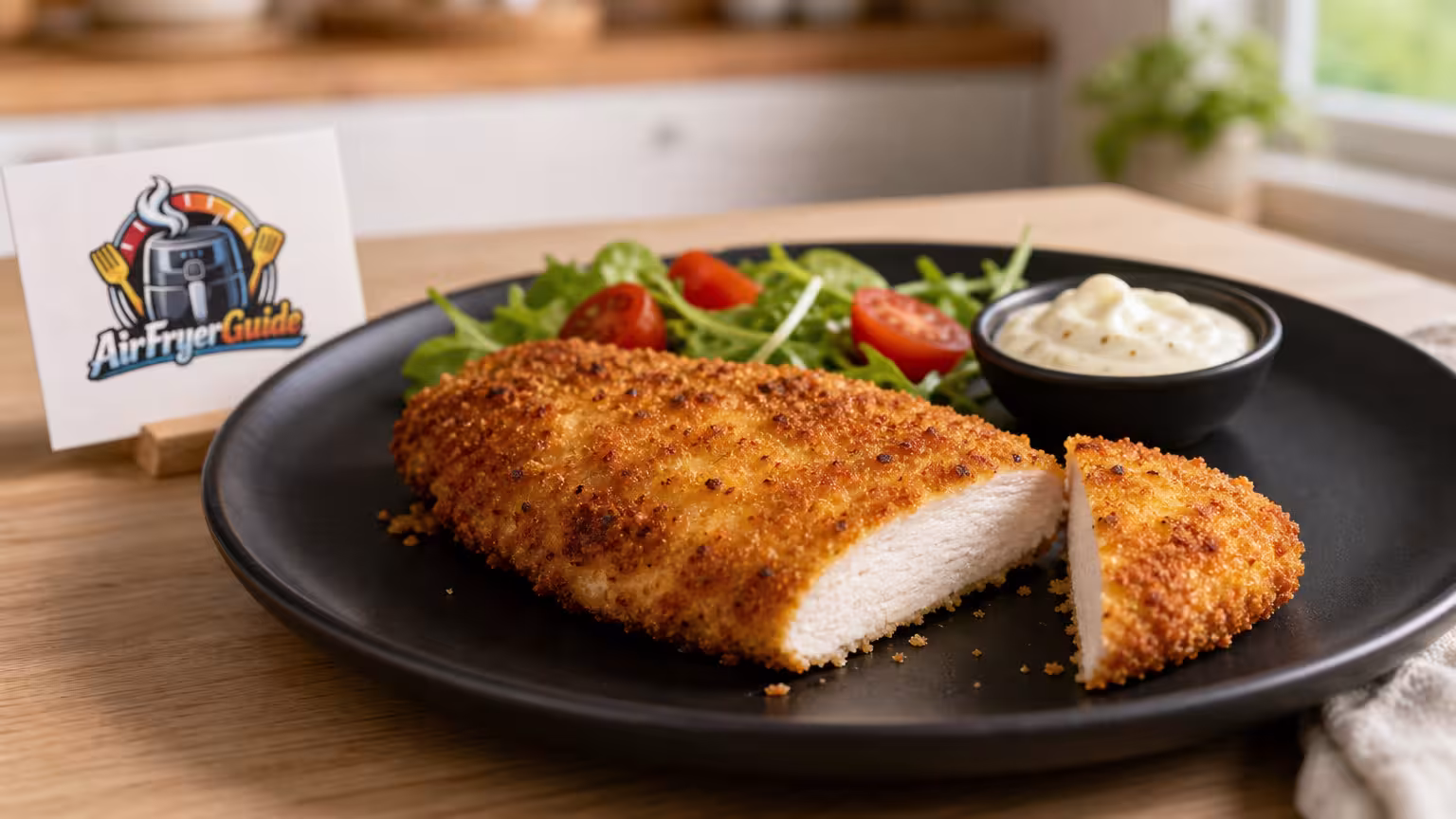 Gebackenes Hähnchenbrustfilet im Airfryer
