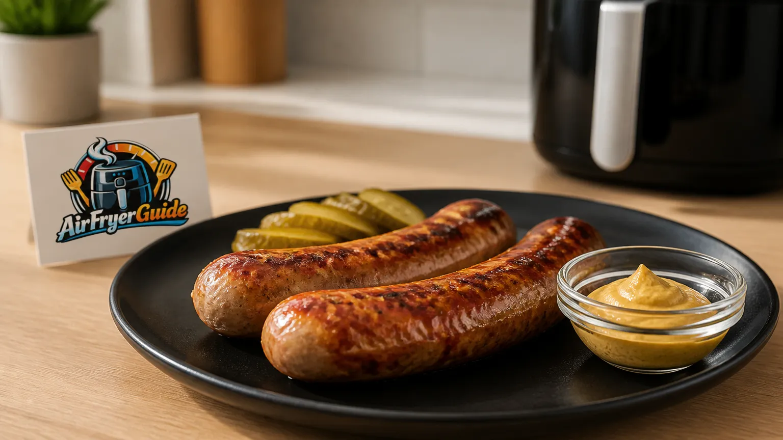 Geflügel Bratwurst im Airfryer
