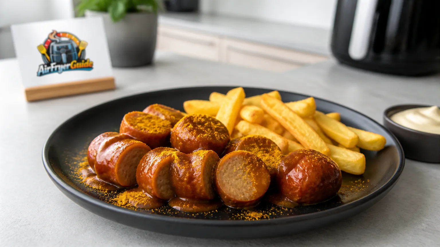 Geflügel Currywurst im Airfryer