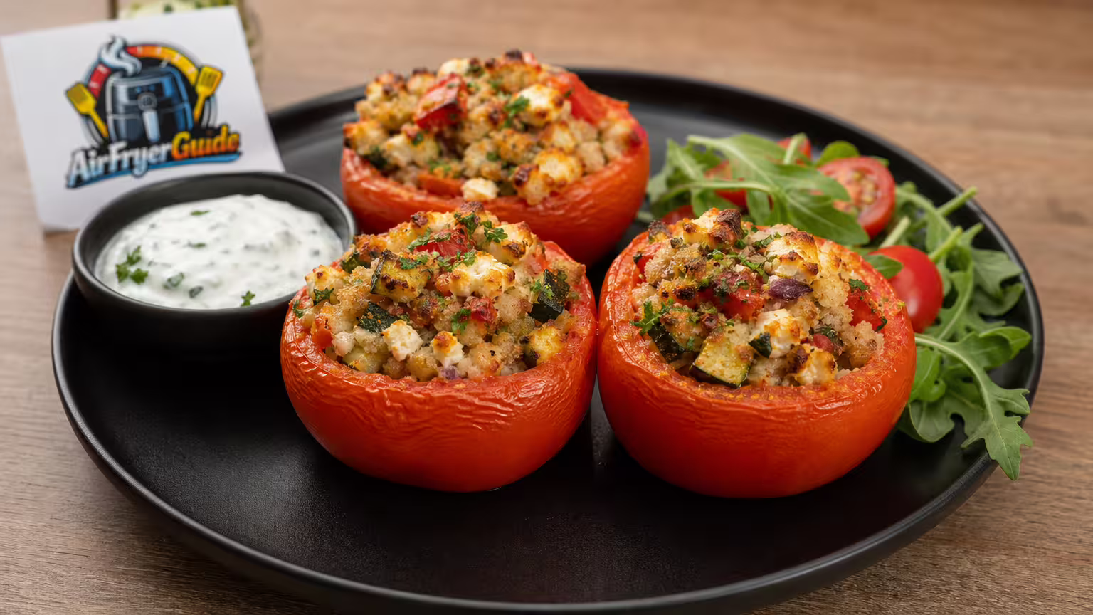 Gefüllte Tomaten vegetarisch im Airfryer