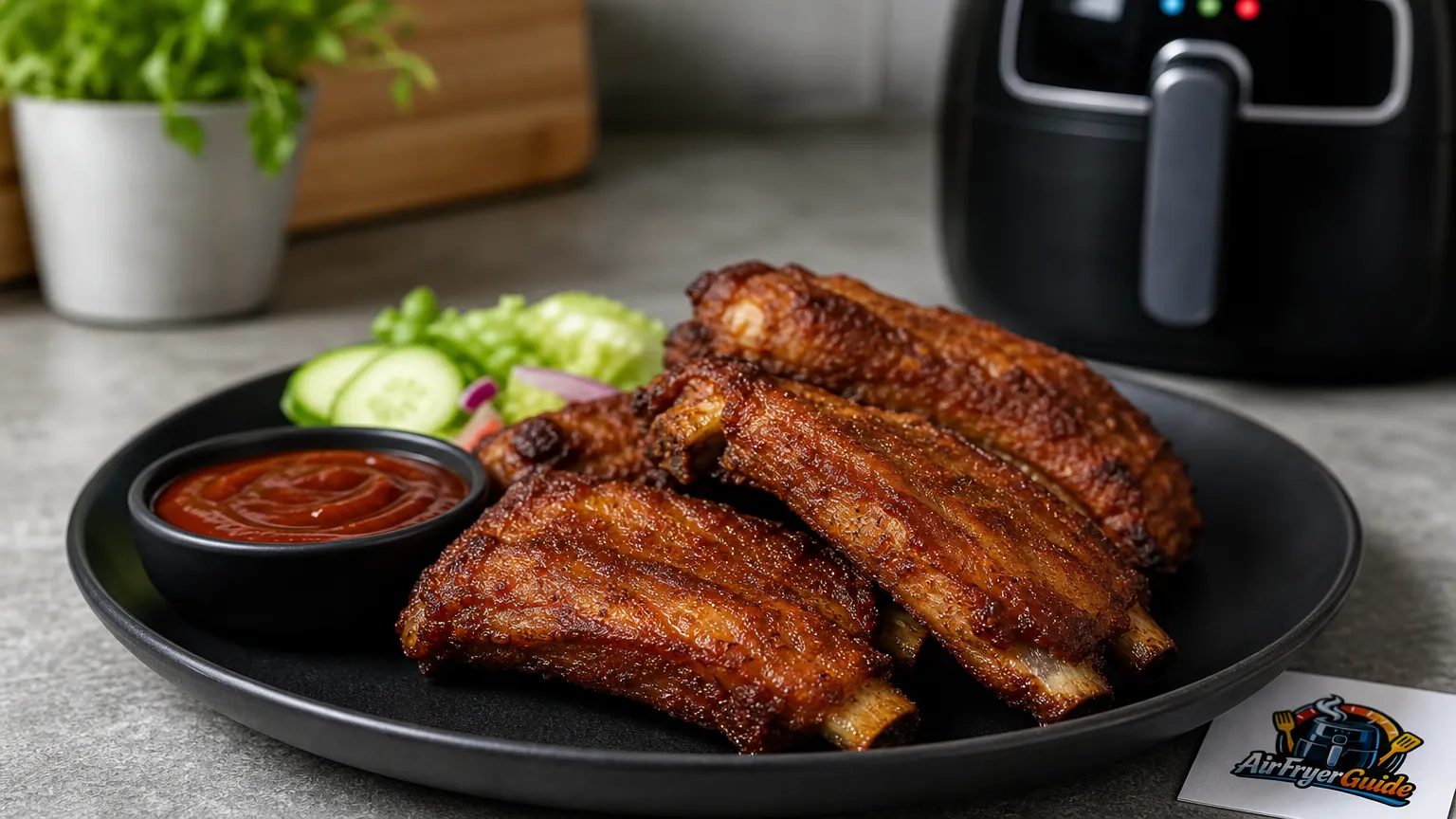 Gekochte Rippchen aufwärmen im Airfryer