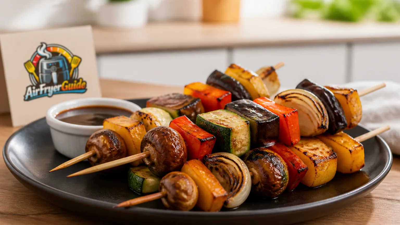 Gemüse Yakitori im Airfryer