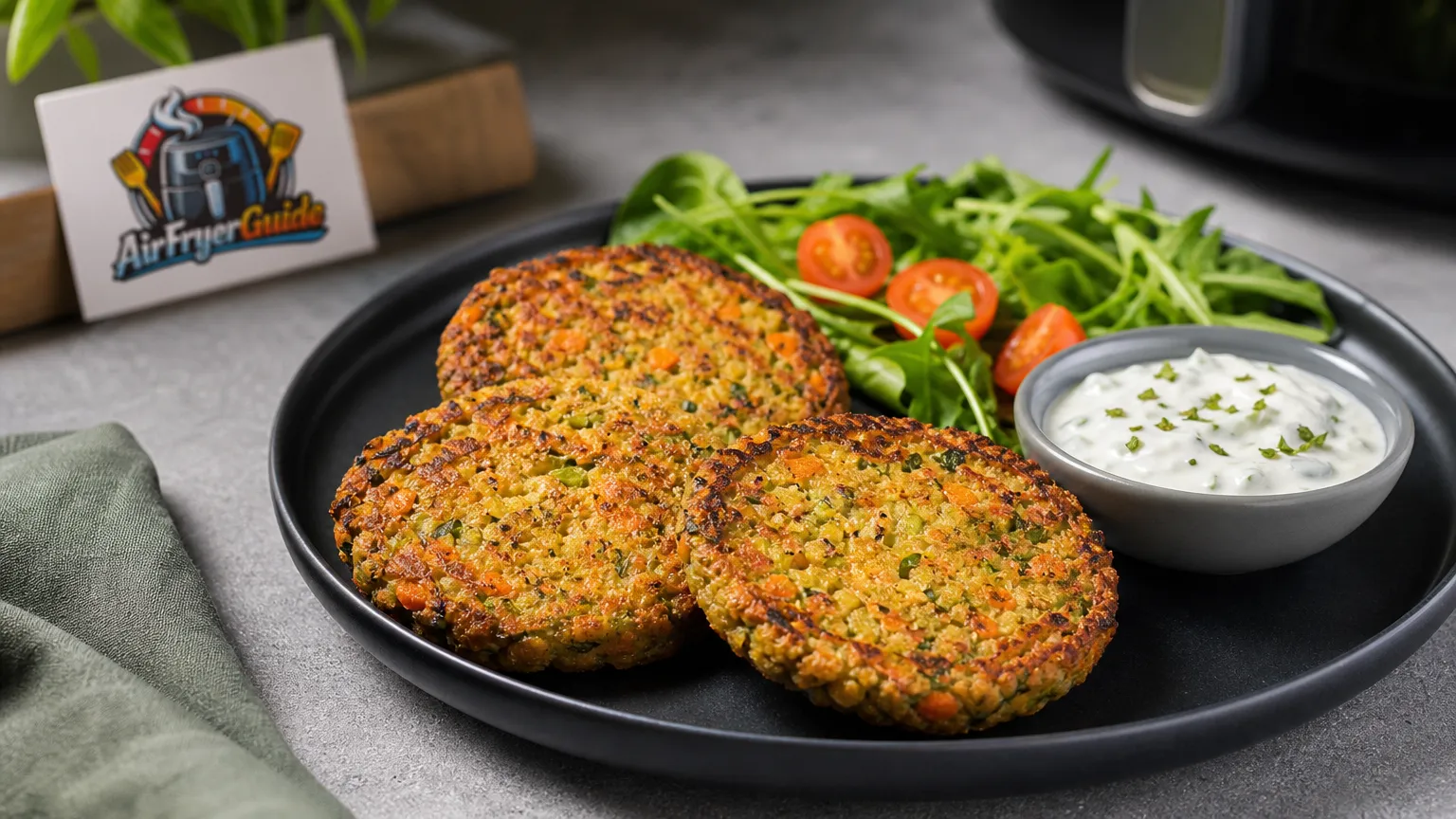 Vegane Burger Patties (TK) im Airfryer
