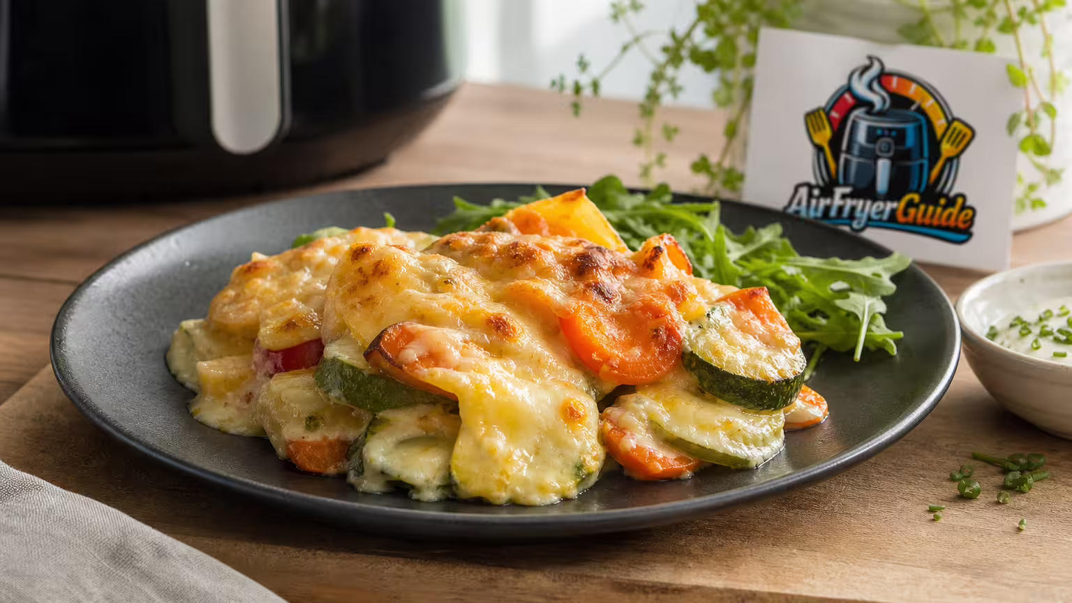 Gemüsegratin im Airfryer