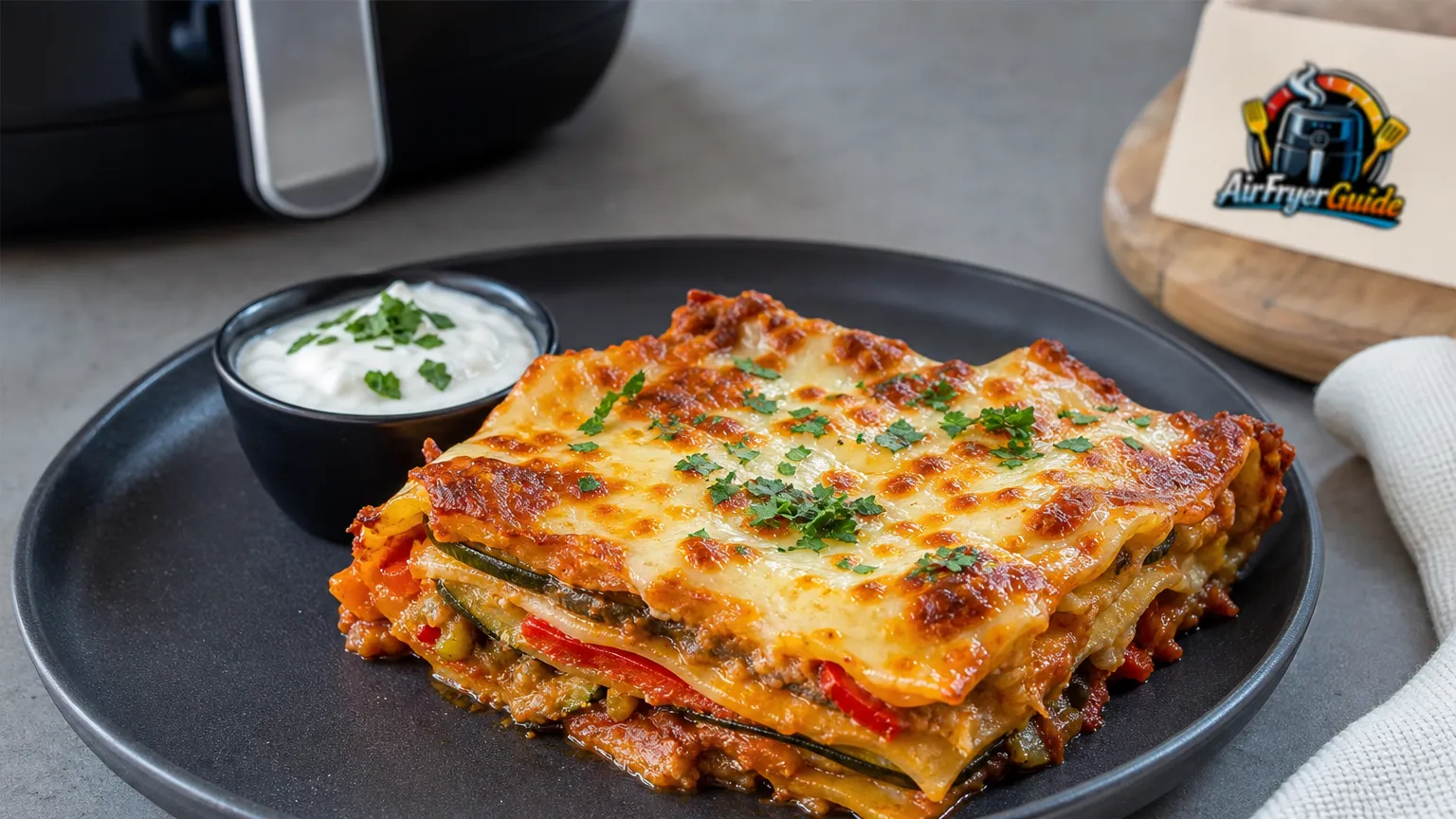 Vegane Lasagne (TK) im Airfryer