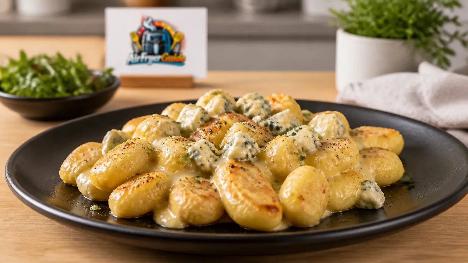 Gnocchi mit Gorgonzola im Airfryer