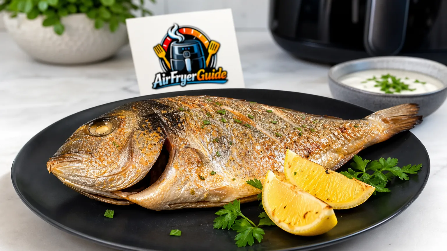 Goldbrasse im Airfryer