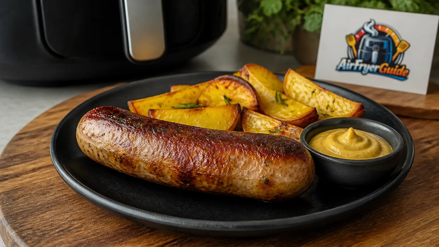Grobe Bratwurst im Airfryer