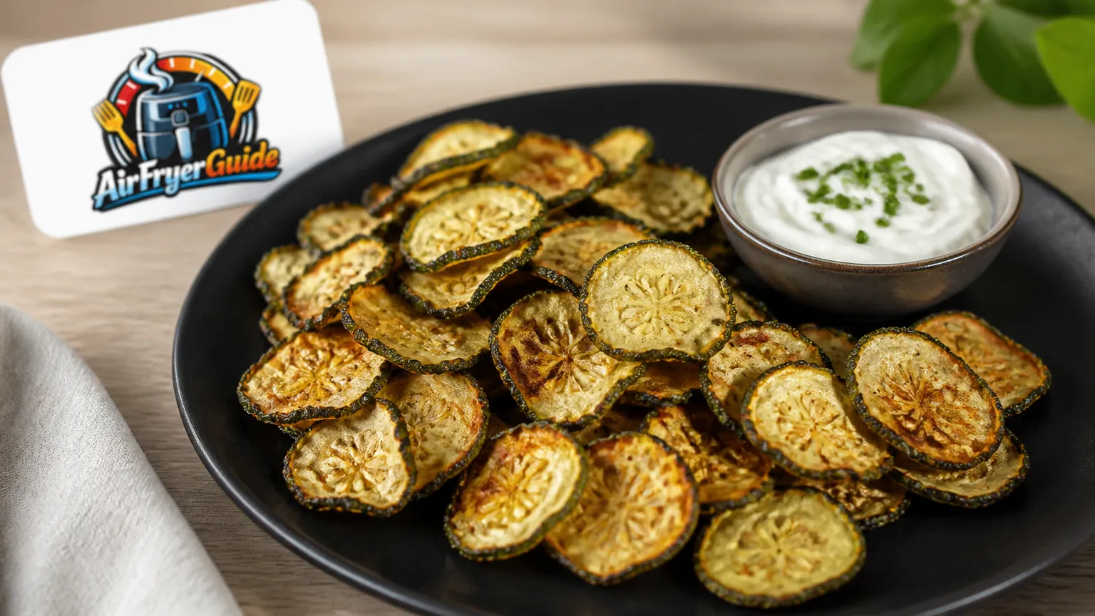 Gurkenchips im Airfryer