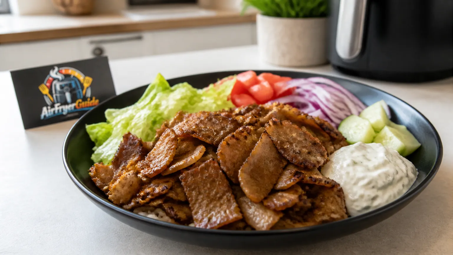 Gyros Bowl im Airfryer