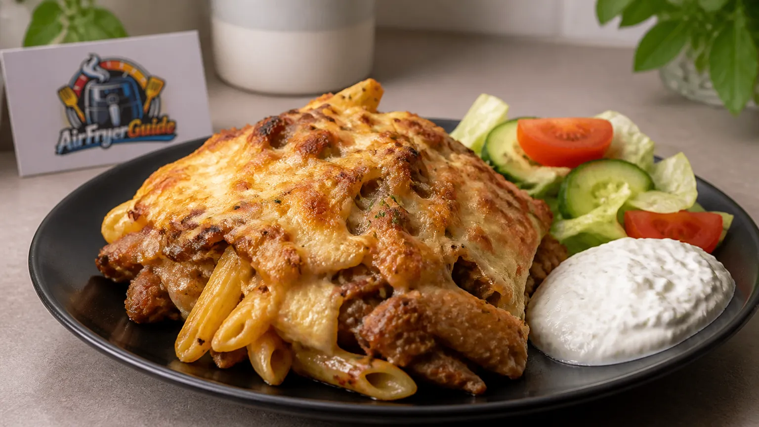 Gyrosauflauf im Airfryer