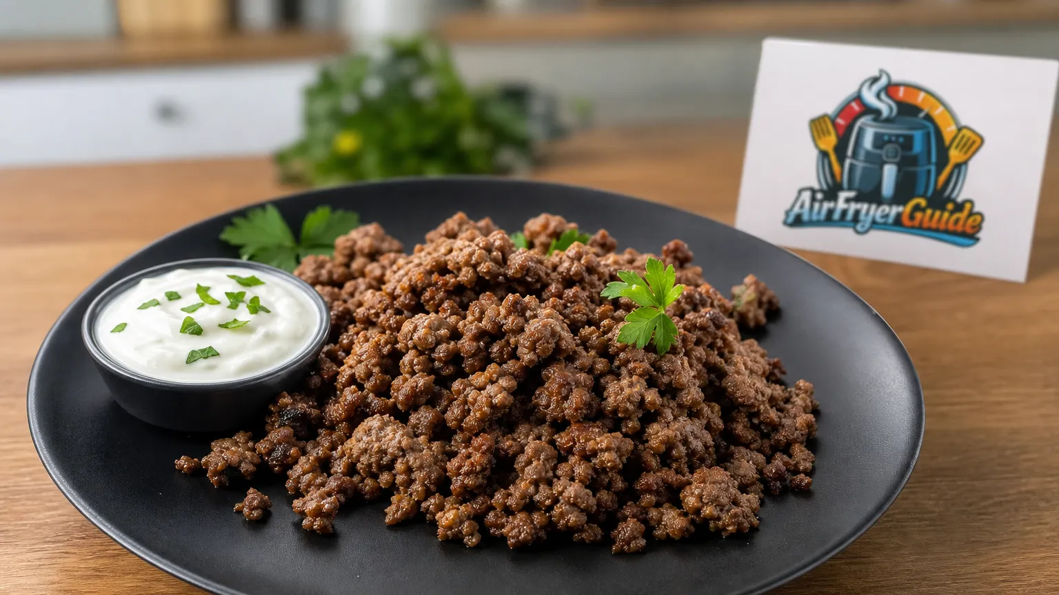 Hackfleisch im Airfryer