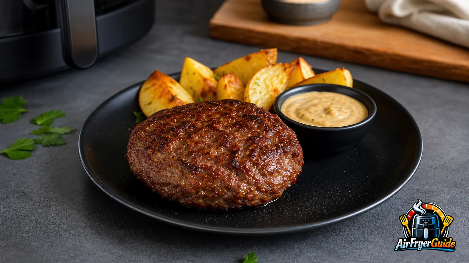 Hähnchen Hacksteaks im Airfryer