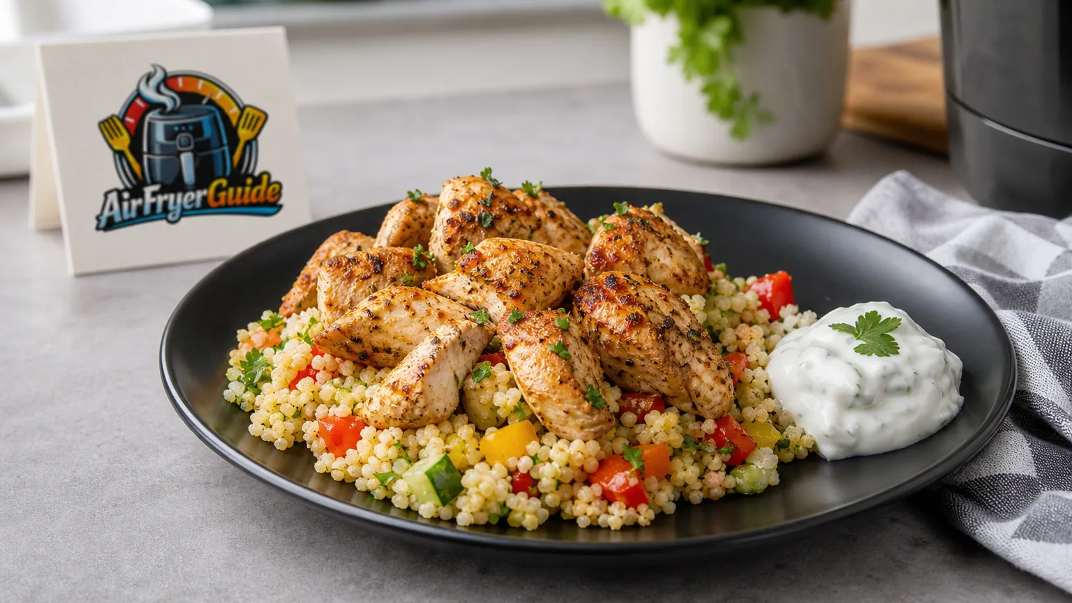 Hähnchen Couscous im Airfryer