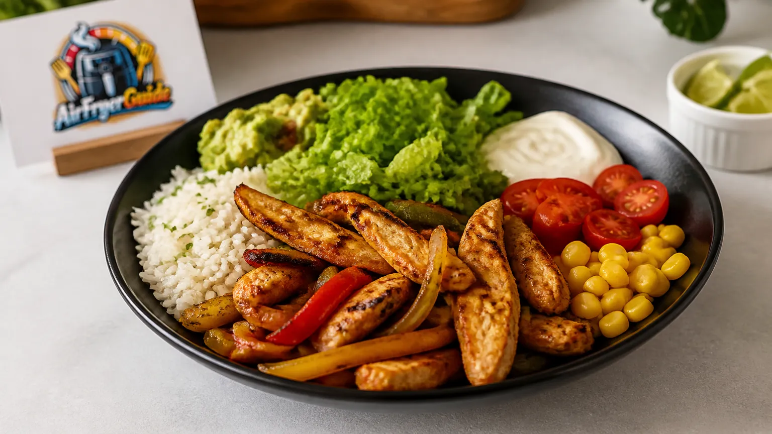 Hähnchen Fajita Bowl im Airfryer