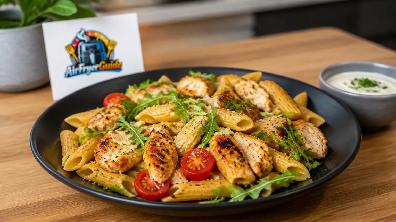 Hähnchen Pasta Bowl im Airfryer