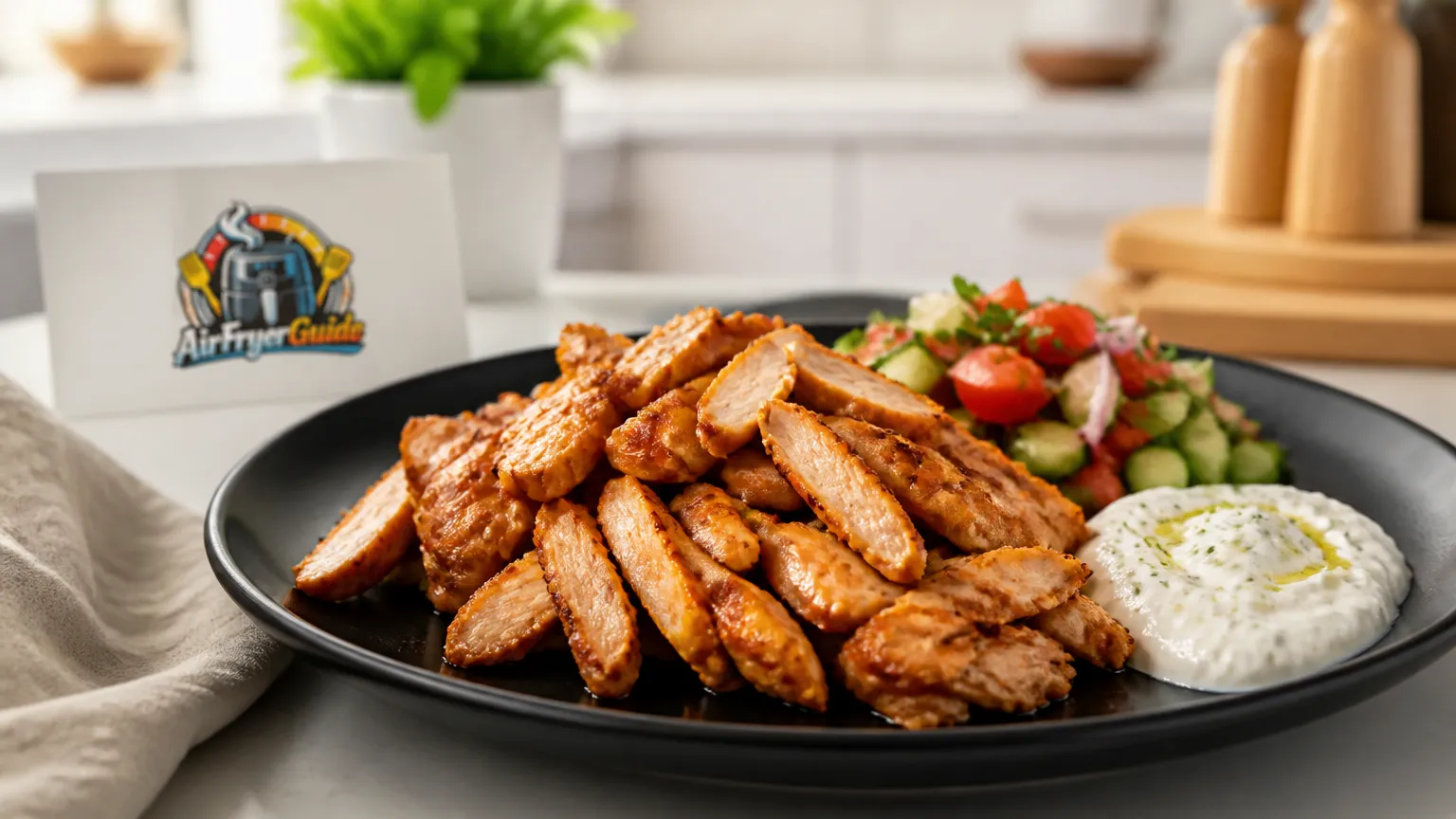 Hähnchen Shawarma im Airfryer