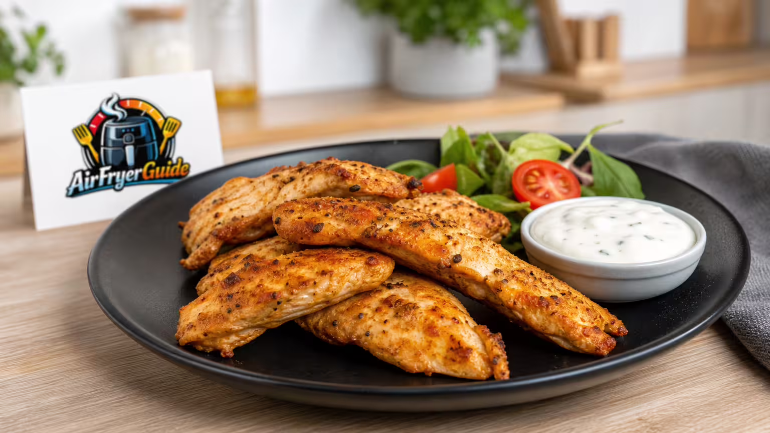 Hähnchenbruststreifen im Airfryer