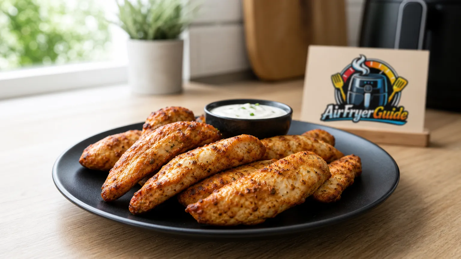 Geflügelfiletstreifen im Airfryer
