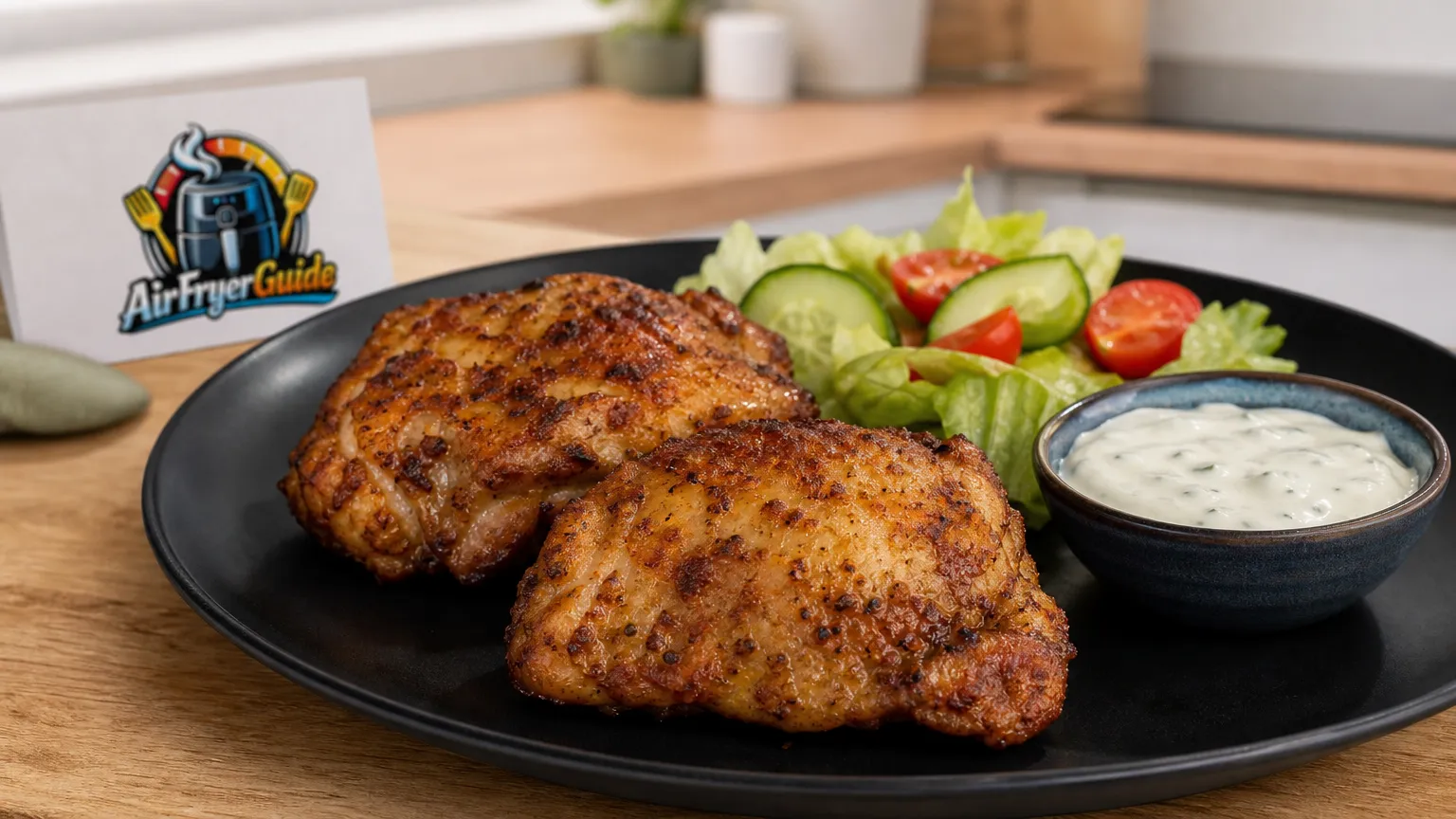 Hähnchenoberkeulen im Airfryer