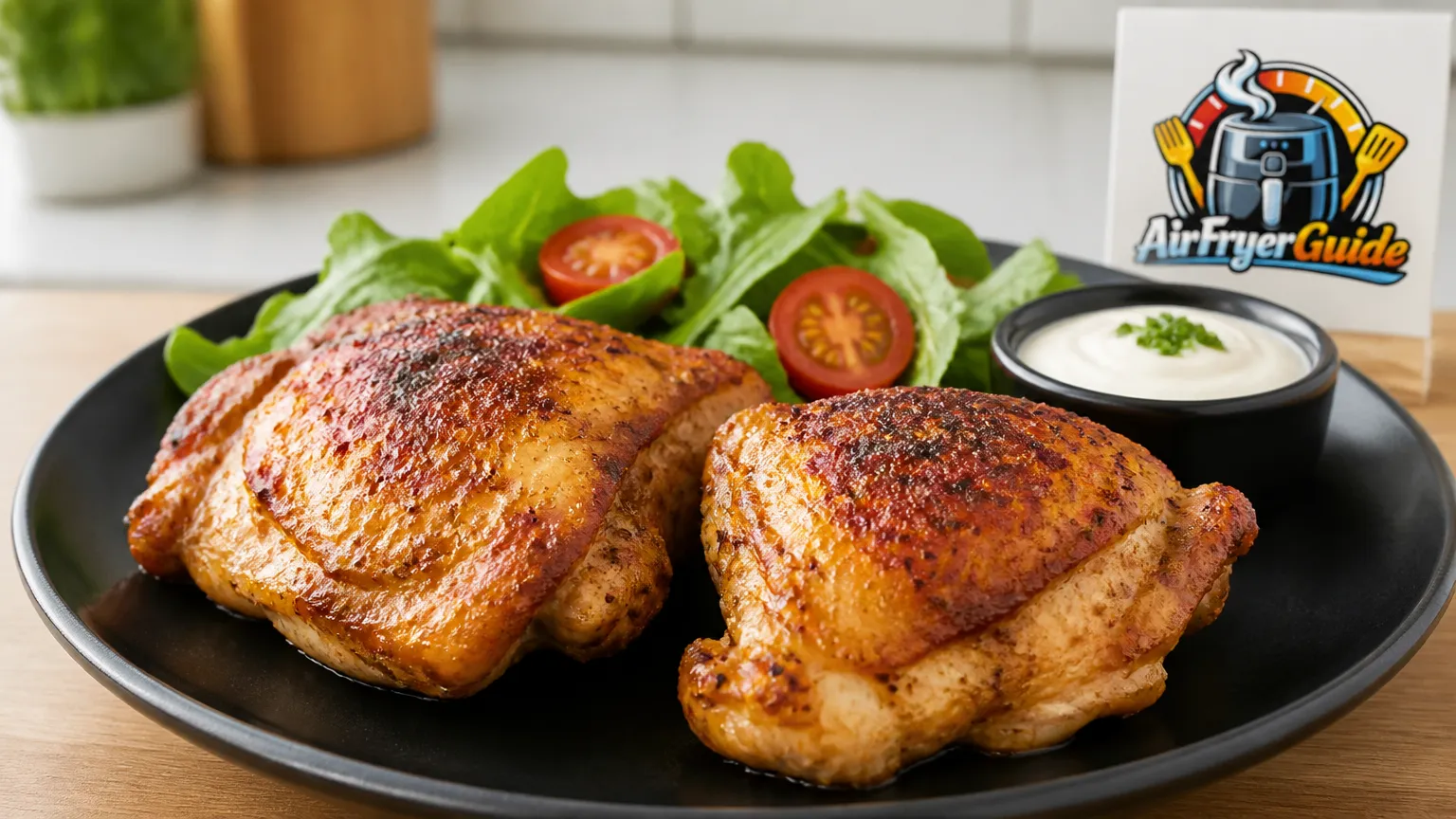 Hähnchenoberschenkel im Airfryer