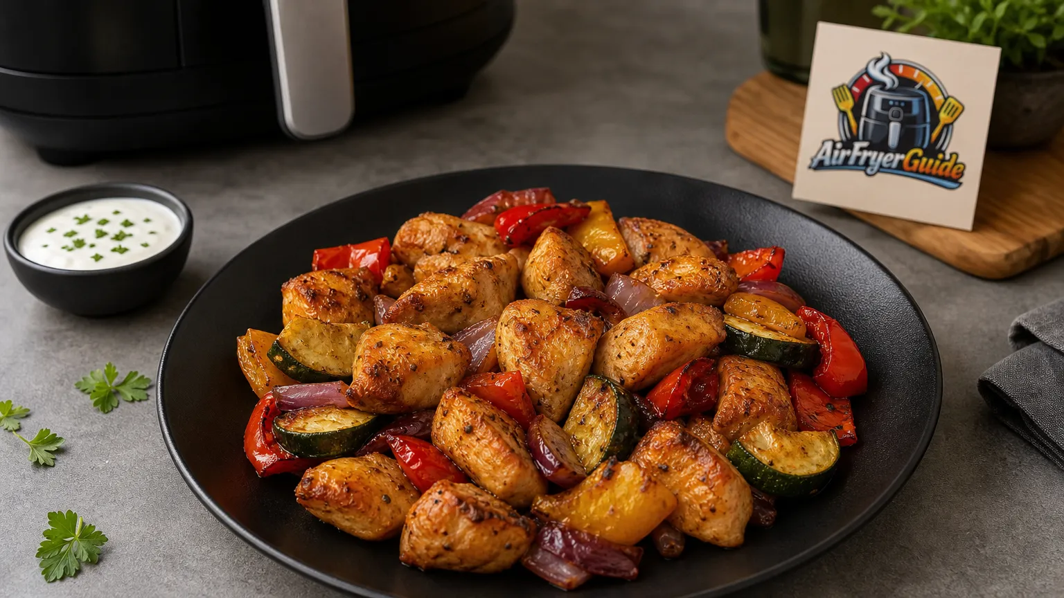 Hähnchenpfanne im Airfryer