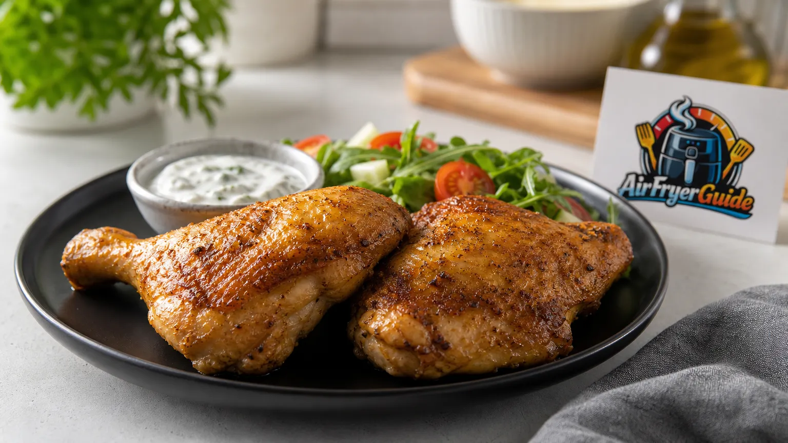 Hähnchenunterkeulen im Airfryer