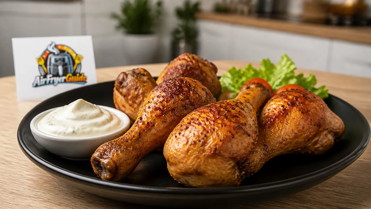 Hähnchenunterschenkel im Airfryer