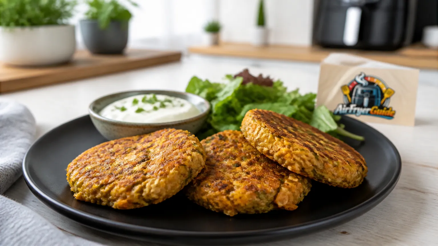 Hafer Karotten Bratlinge im Airfryer