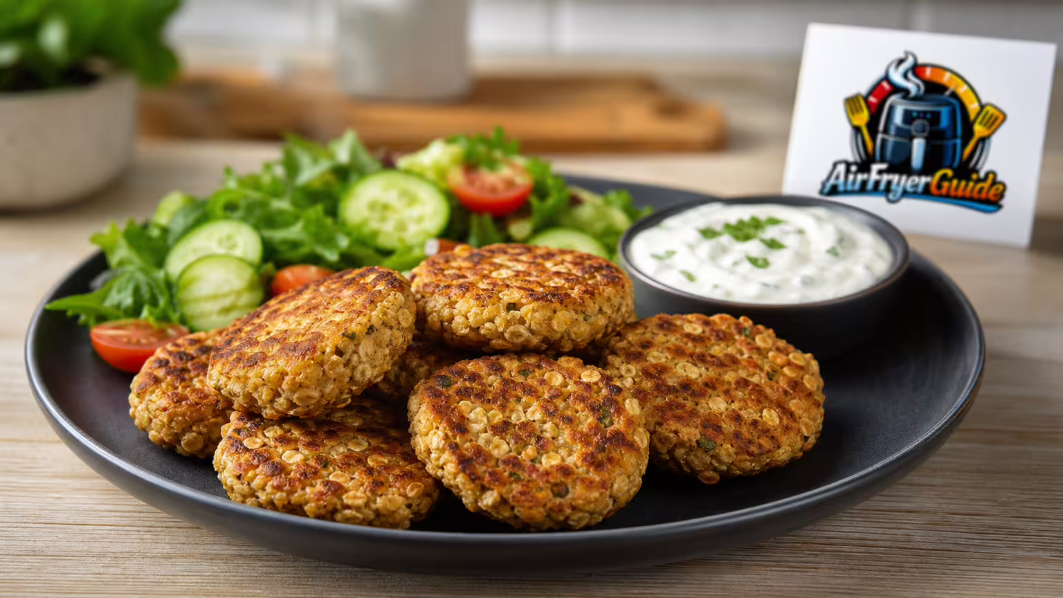 Haferflocken Frikadellen im Airfryer