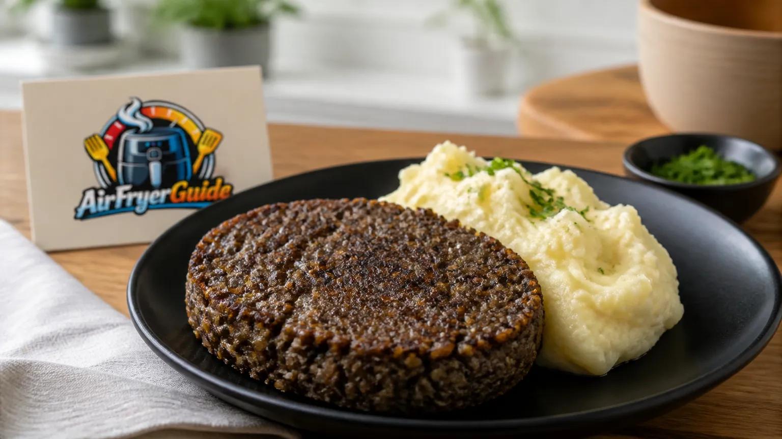 Haggis aufwärmen im Airfryer