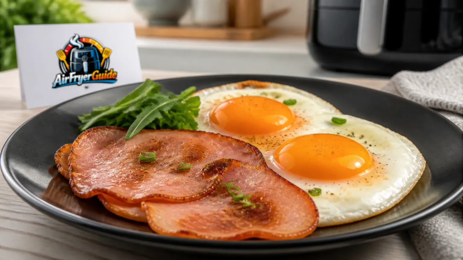 Ham and Eggs im Airfryer