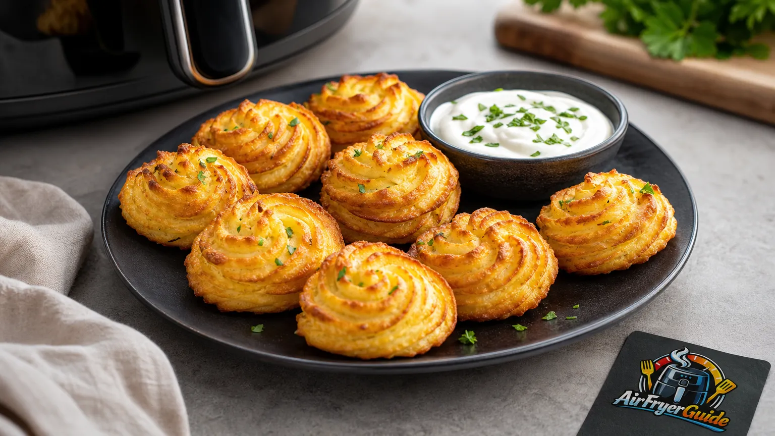 Herzoginkartoffeln (TK) im Airfryer
